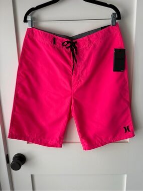 Hurley Men’s Neon Pink Board Shorts